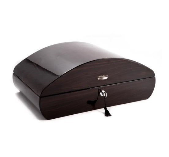 Bey-Berk - Davey Cedar Cigar Humidor - Ebony - Entertain Hive