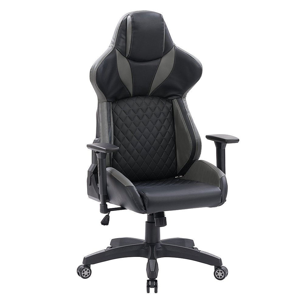 CorLiving - Nightshade Gaming Chair - Black and Grey - Entertain Hive