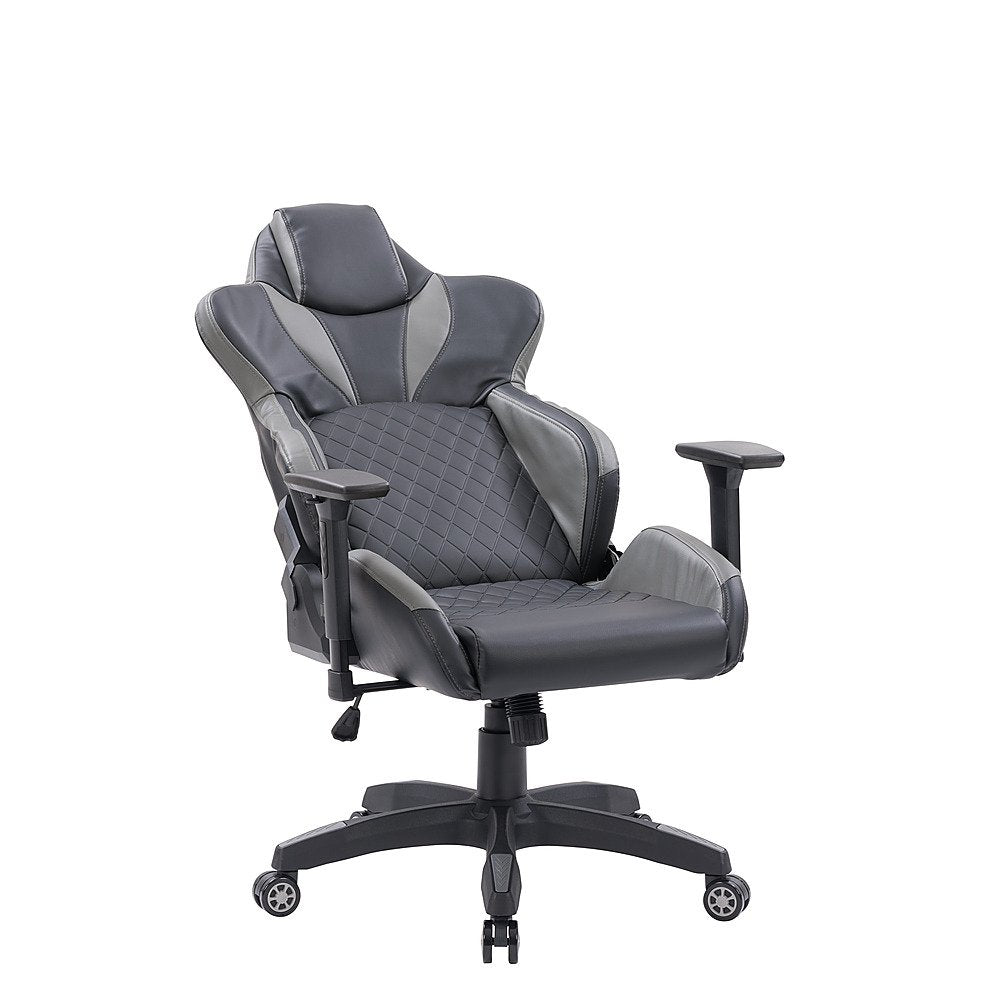 CorLiving - Nightshade Gaming Chair - Black and Grey - Entertain Hive