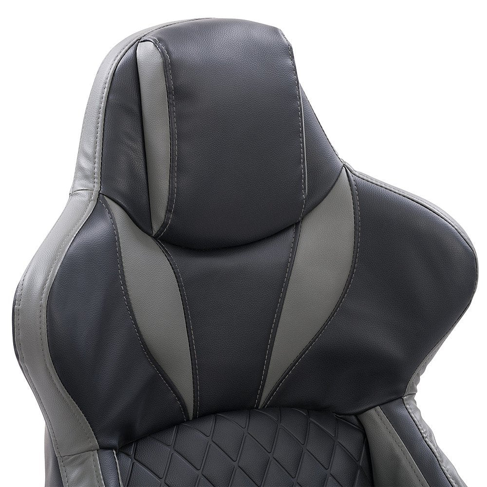 CorLiving - Nightshade Gaming Chair - Black and Grey - Entertain Hive