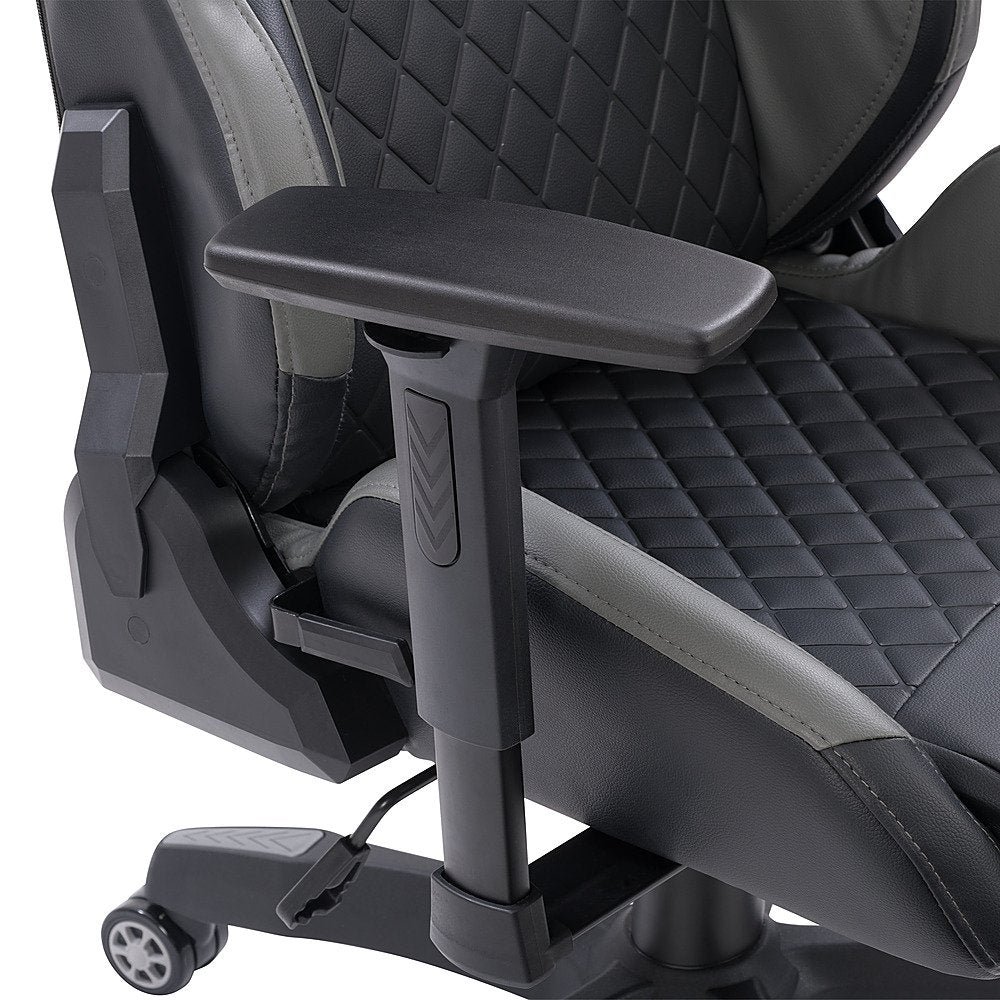 CorLiving - Nightshade Gaming Chair - Black and Grey - Entertain Hive