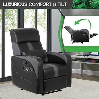 X Rocker Gamma 2.1 Bluetooth Gaming Recliner Chair Black - Entertain Hive